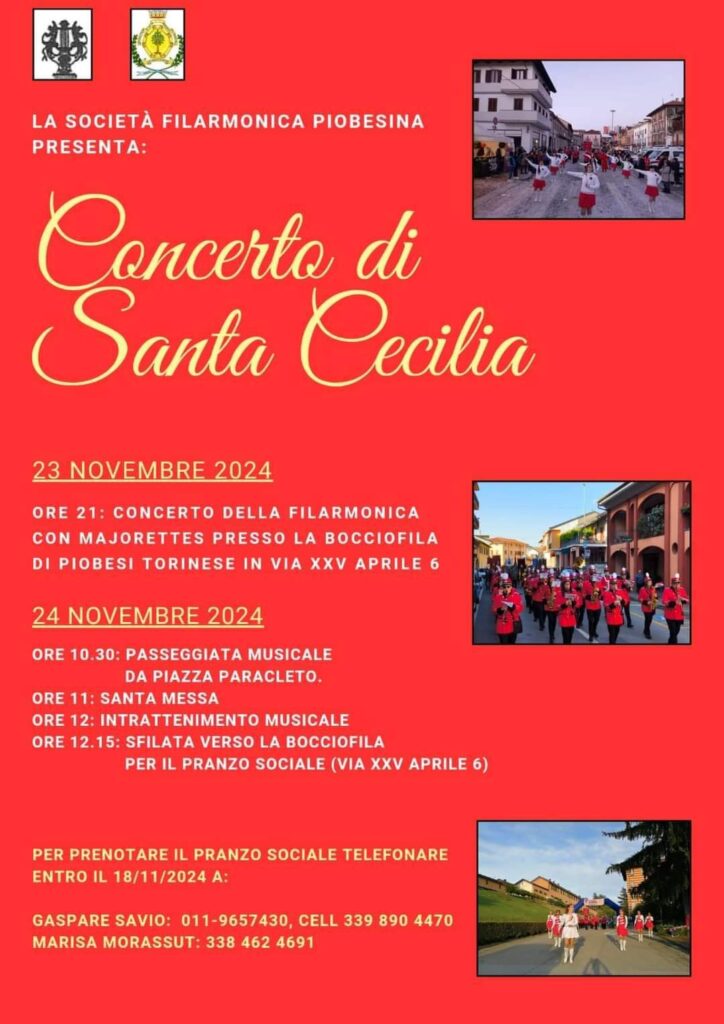 concerto di santa cecilia piobesi